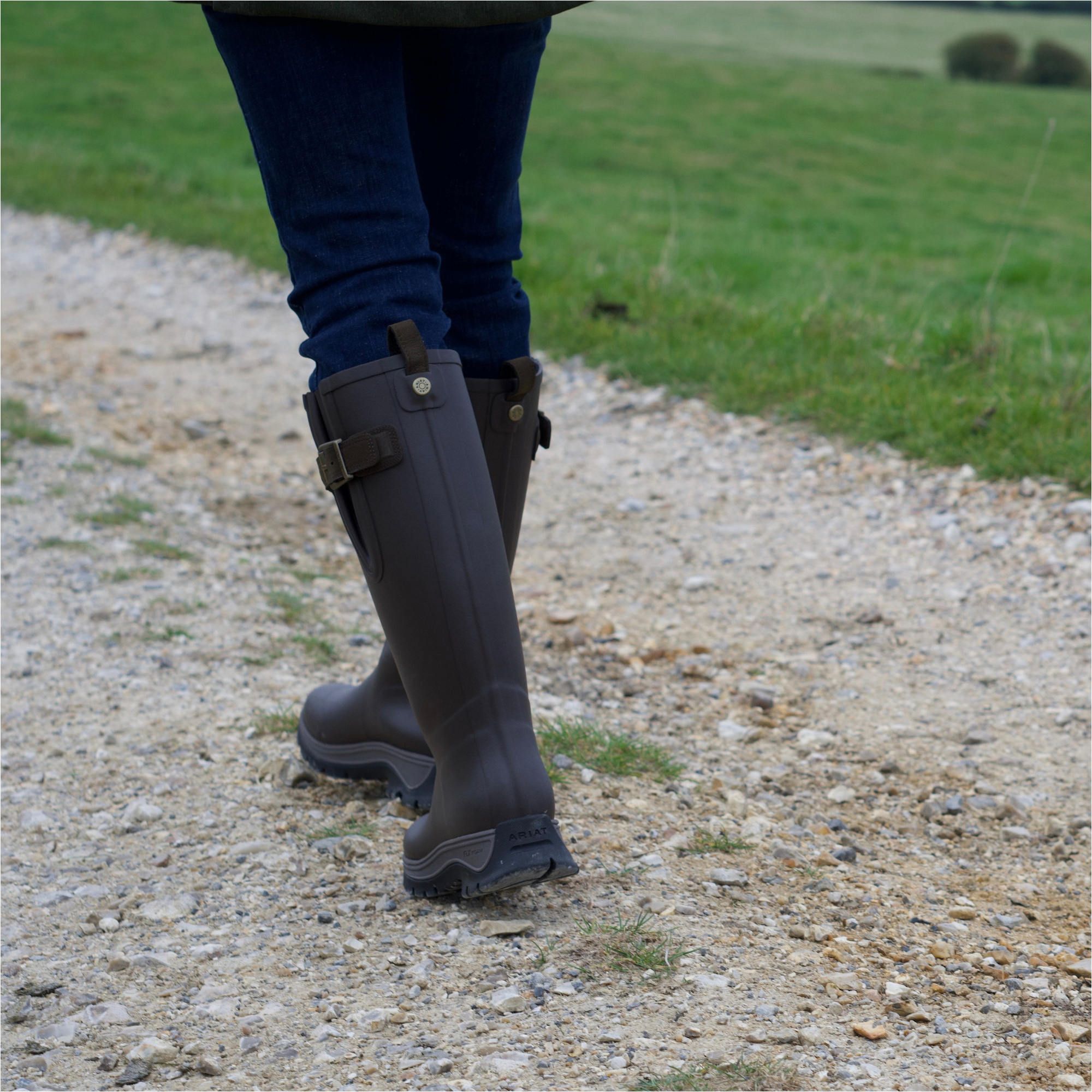 2025 Ariat Femmes Woodstock Bottes En Caoutchouc 10063877 - Bracken Brown